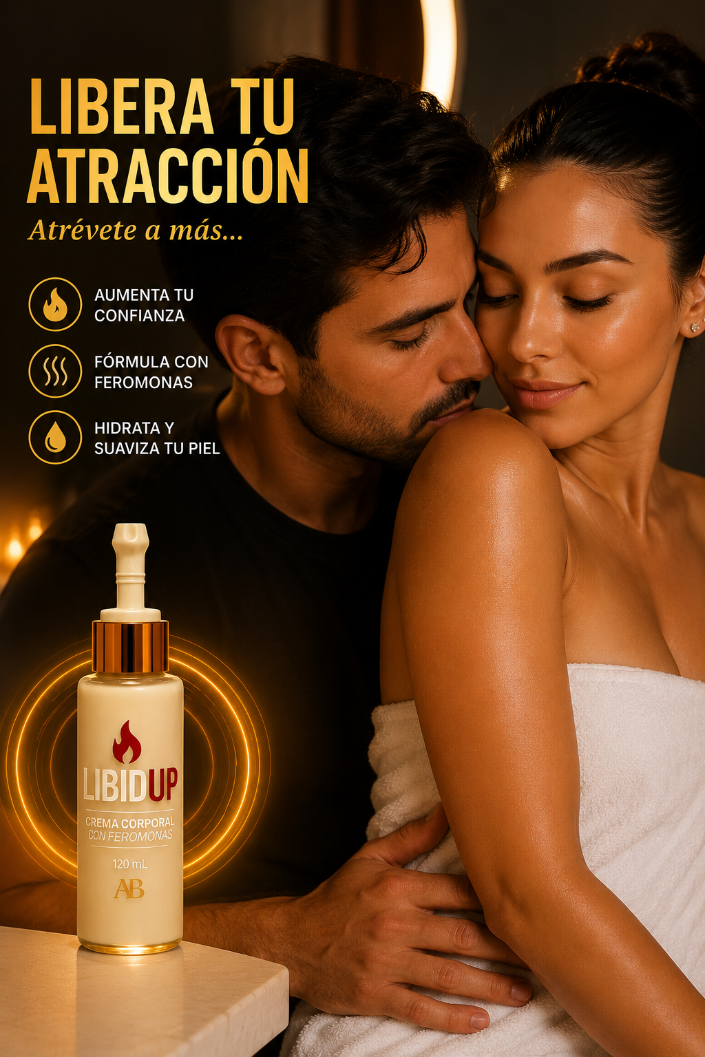 CREMA CORPORAL CON FEROMONAS LIBIDUP 120ML (MUJER)